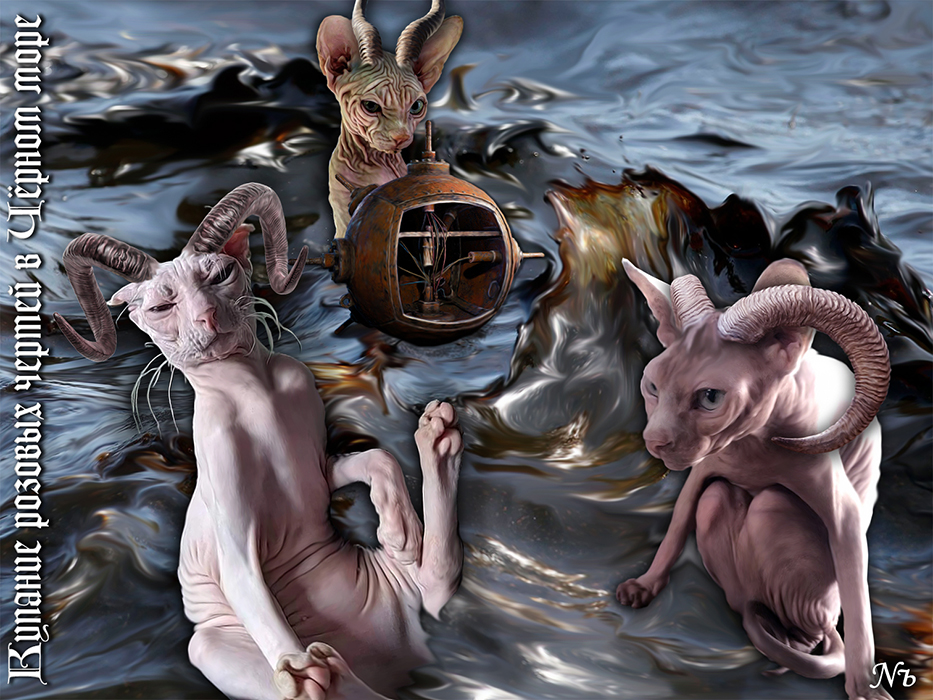 Nozhelman. Купание розовых чертей в Чёрном море